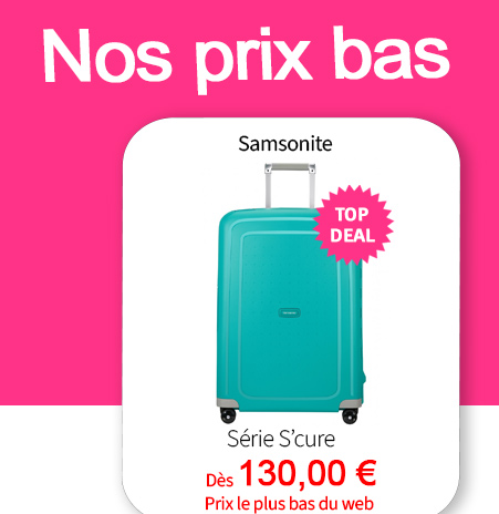  Bleu Cerise Bagagerie Samsonite S'cure à prix bas 