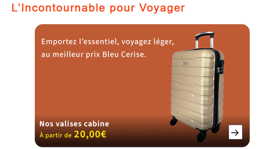  Bleu Cerise Valise Cabine Pas Cher 