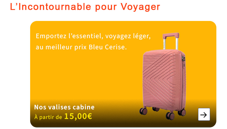  Bleu Cerise Valise Cabine Pas Cher 