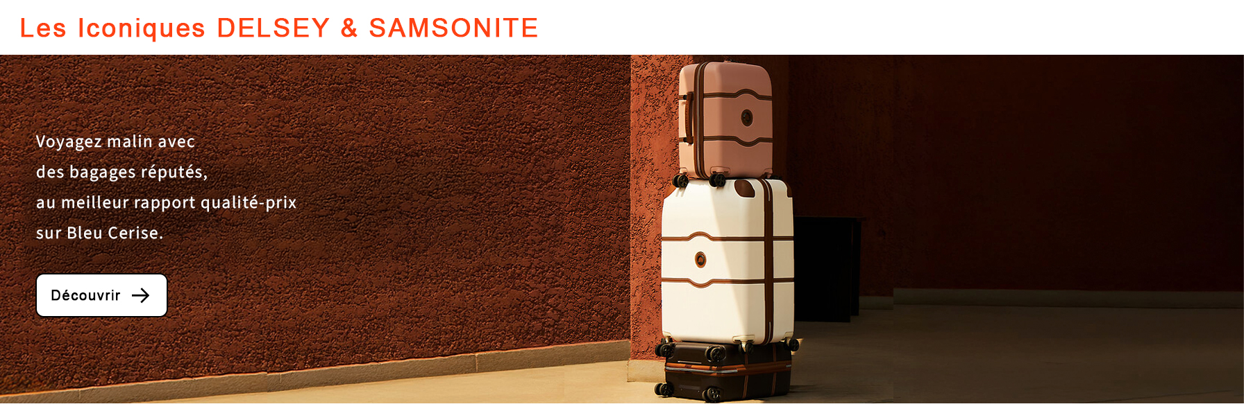  Bleu Cerise Bagagerie Delsey et Samsonite à Prix Bas 