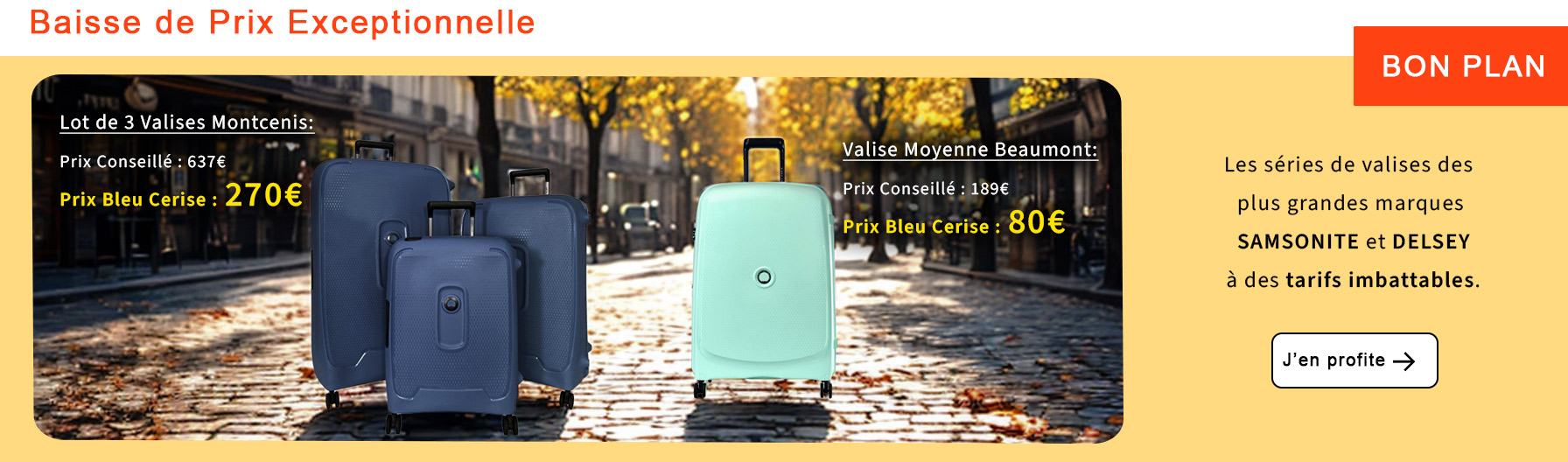  Bleu Cerise Baisse de Prix Bagagerie 