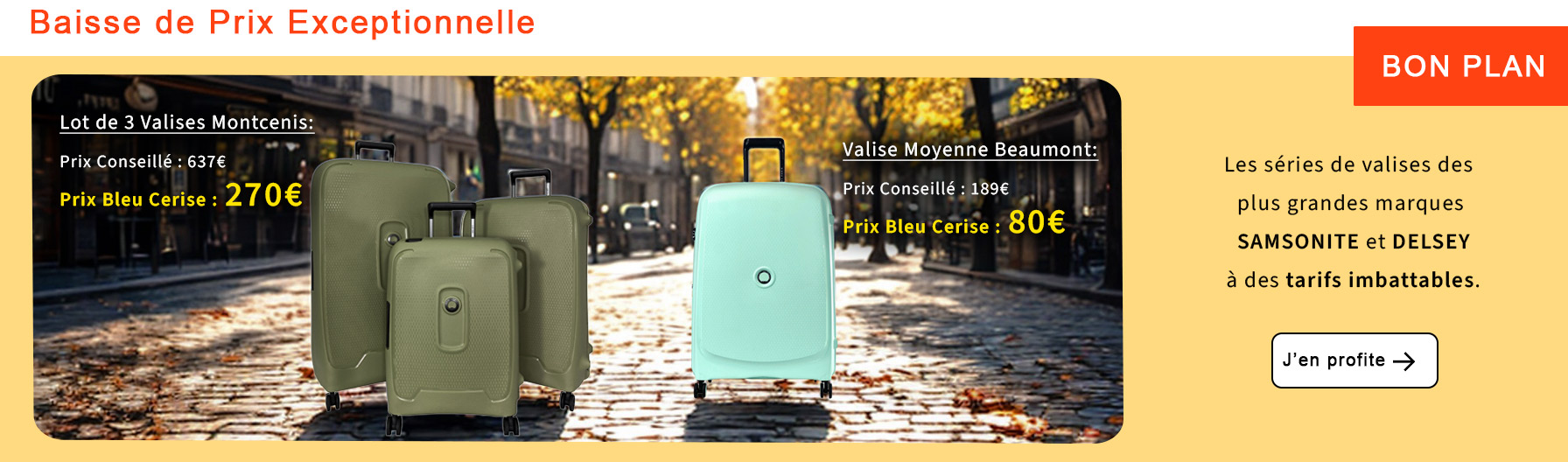  Bleu Cerise Baisse de Prix Bagagerie 