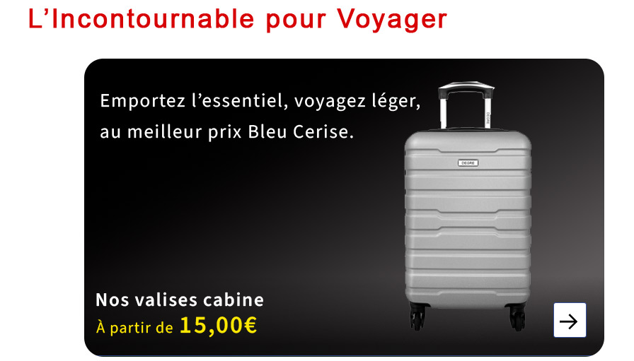  Bleu Cerise Valise Cabine Pas Cher 