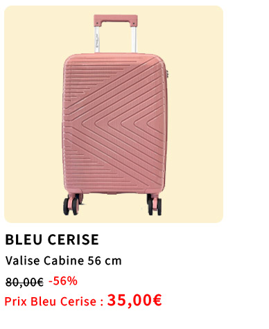  Bleu Cerise Bagagerie Valise Cabine Bleu Cerise Promotion 
