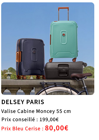  Bleu Cerise Bagagerie Delsey Valise Cabine Moncey à Prix Bas 