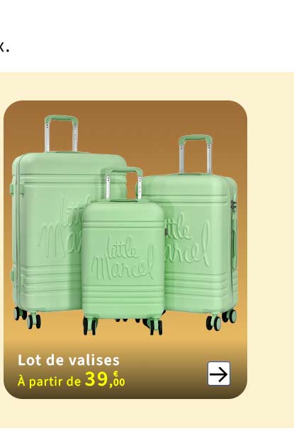 Bleu Cerise Bagagerie Lot de Valises Pas Cher 