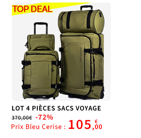  Bleu Cerise Soldes Lot Sacs de Voyage David Jones