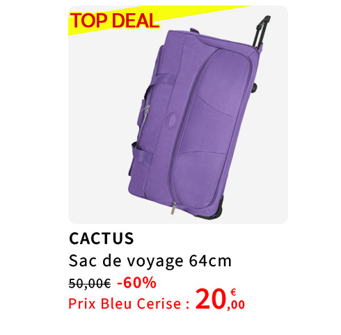  Bleu Cerise Bagagerie Sac de Voyage En Soldes 