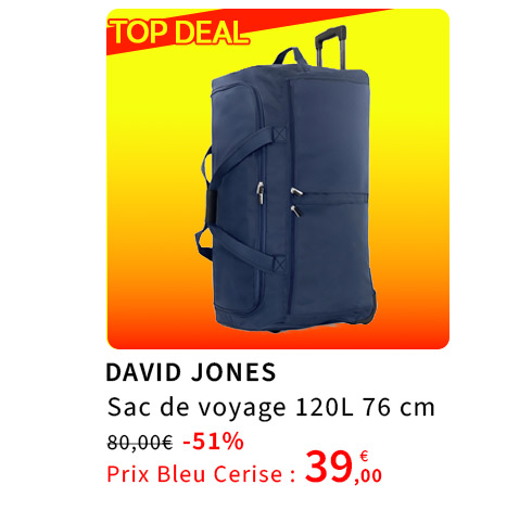  Bleu Cerise Bagagerie Sac de Voyage En Soldes 