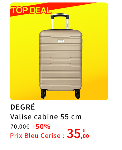 Bleu Cerise Bagagerie Valise Cabine en Soldes 