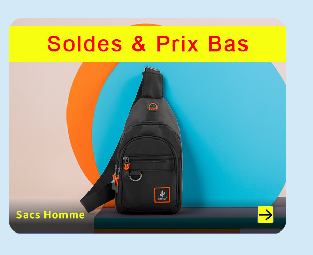 Bleu Cerise Sac Homme 