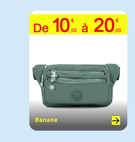  Bleu Cerise Sac à main Banane Femme 