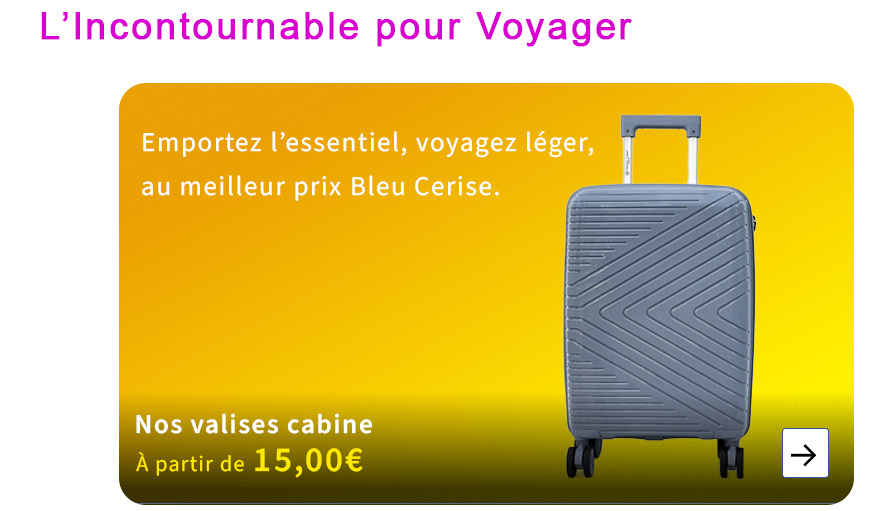  Bleu Cerise Valise Cabine Pas Cher 