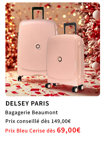  Bleu Cerise Bagagerie Delsey Valise Beaumont à Prix Bas 