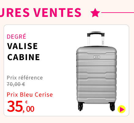 Bleu Cerise Bagagerie Valise Cabine Promotion