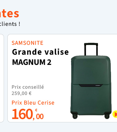 Bleu Cerise Bagagerie Samsonite Magnum 2 75cm Prix Bas