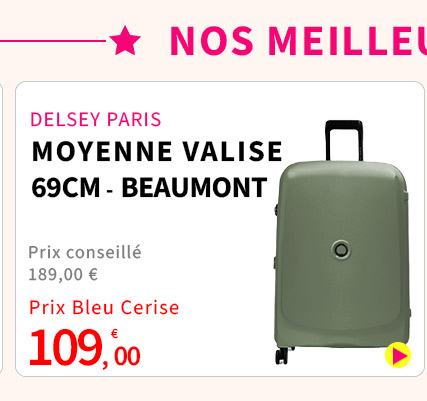 Bleu Cerise Bagagerie DELSEY PARIS Valise Soute Delsey Prix Bas