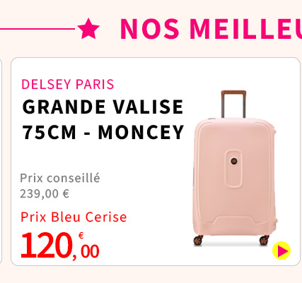 Bleu Cerise Bagagerie DELSEY PARIS Valise Soute Moncey Prix Bas