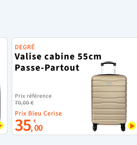  Bleu Cerise Bagagerie Valise Cabine Promotion 