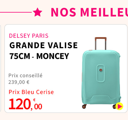 Bleu Cerise Bagagerie DELSEY PARIS Valise Soute Delsey Prix Bas