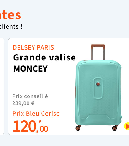 Bleu Cerise Bagagerie DELSEY PARIS Valise Moncey Prix Bas