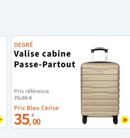  Bleu Cerise Bagagerie Valise Cabine Degré Promotion 