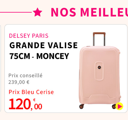 Bleu Cerise Bagagerie DELSEY PARIS Valise Soute Delsey Prix Bas