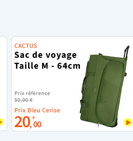  Bleu Cerise Bagagerie Sac de Voyage Promotion 