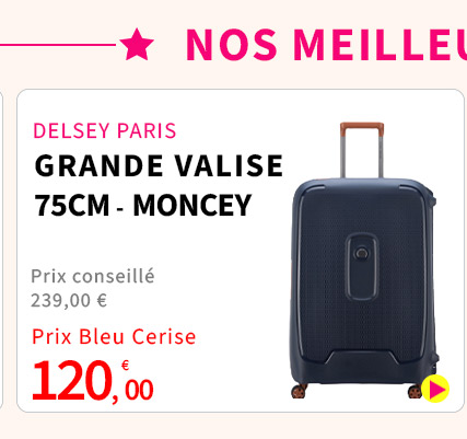 Bleu Cerise Bagagerie DELSEY PARIS Valise Soute Delsey Prix Bas