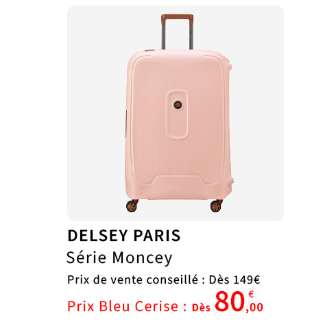  Bleu Cerise Bagagerie Delsey Paris Moncey Prix Bas