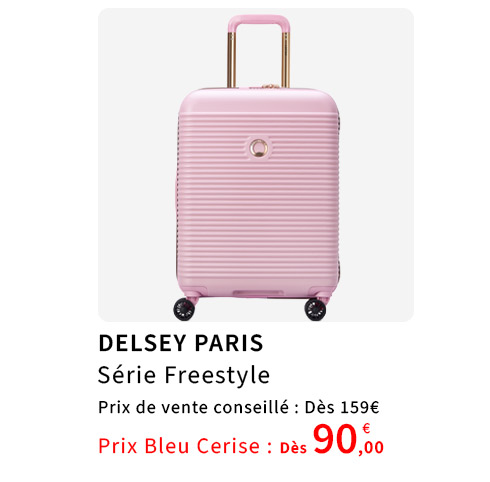  Bleu Cerise Bagagerie Delsey Paris Freestyle Prix Bas