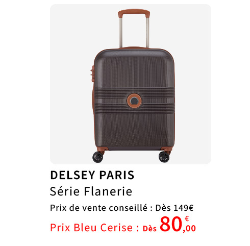  Bleu Cerise Bagagerie Delsey Paris FLANERIE< Prix Bas
