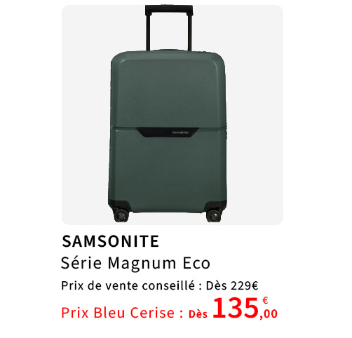 Bleu Cerise Bagagerie Samsonite Magnum Eco Prix Bas
