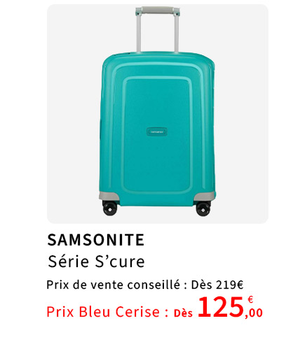  Bleu Cerise Bagagerie Samsonite S'cure Prix Bas