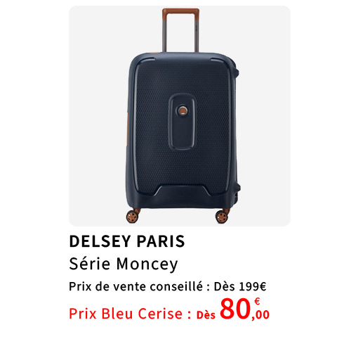  Bleu Cerise Bagagerie Delsey Paris Moncey Prix Bas