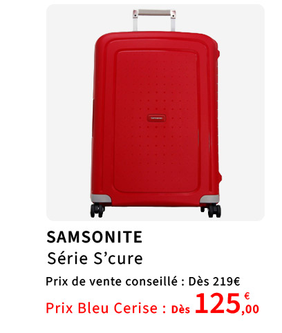  Bleu Cerise Bagagerie Samsonite S'cure Prix Bas