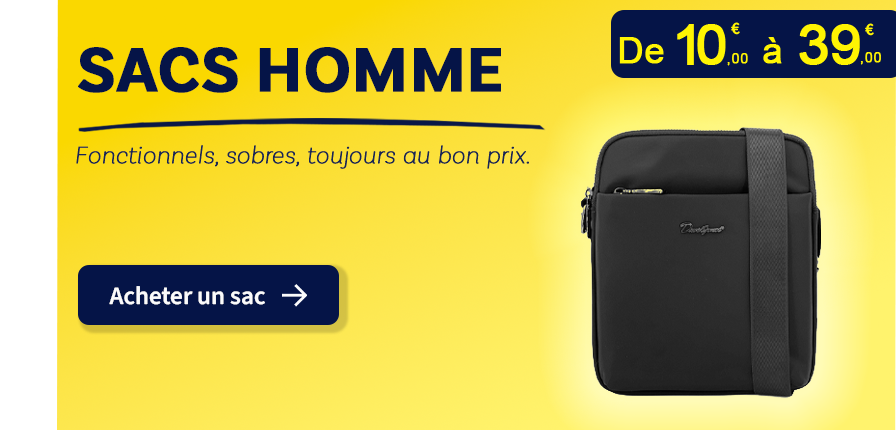  Bleu Cerise Sacs Homme pas Cher  
