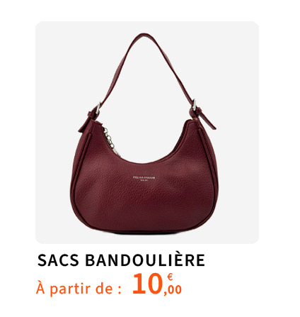 Bleu Cerise Sacs à main bandoulière femme pas cher