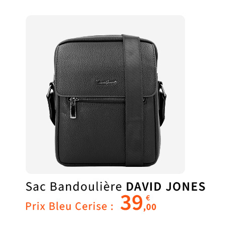  Bleu Cerise Sac bandoulière Homme pas cher 