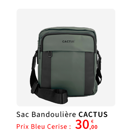  Bleu Cerise Sac bandoulière Homme pas cher 