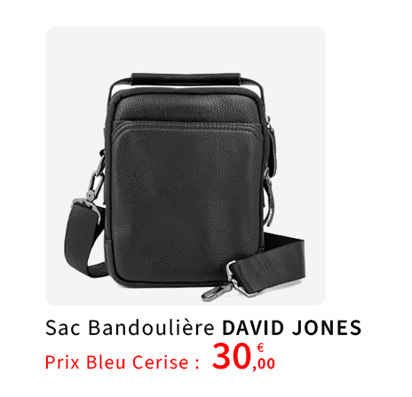  Bleu Cerise Sac bandoulière Homme pas cher 