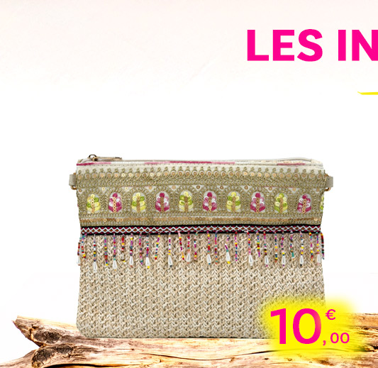 Bleu Cerise Sac a Main Femme Pochette Paille 
