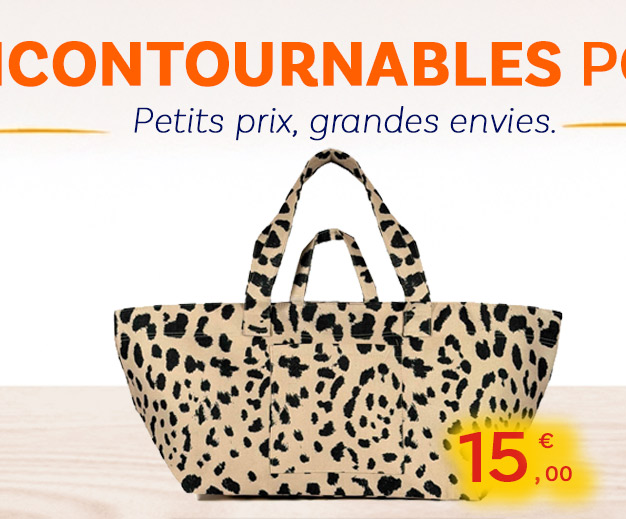  Bleu Cerise Sac Cabas XL