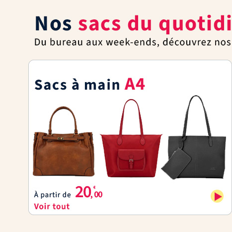  Bleu Cerise Maroquinerie Sac à main A4 pas cher 