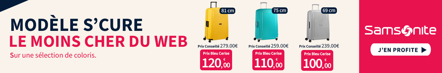  Bleu Cerise Bagagerie Samsonite S'cure Prix Exceptionnel 