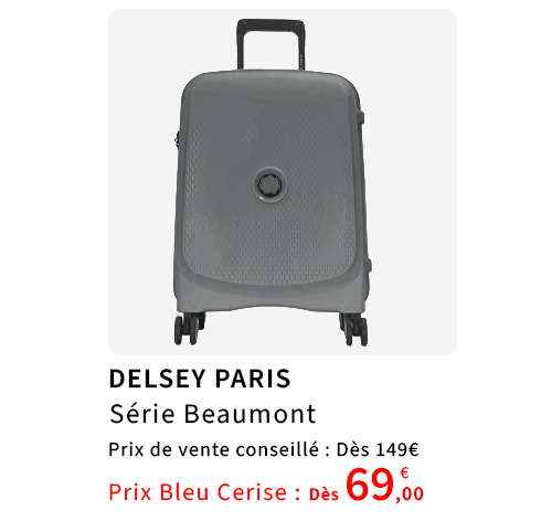  Bleu Cerise Bagagerie Delsey Paris Beaumont Prix Bas