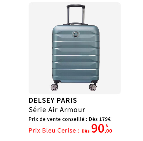  Bleu Cerise Bagagerie Delsey Paris Air Armour Prix Bas