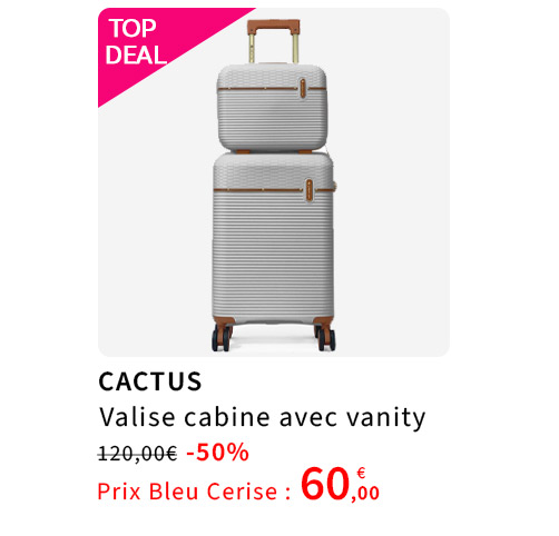 Bleu Cerise Bagagerie Cabine Vanity  