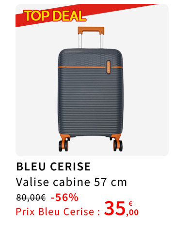 Bleu Cerise Bagagerie Valise Cabine en Promotion 