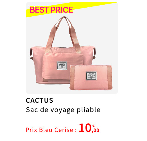  Bleu Cerise Sac de Voyage Pliable 10€ 